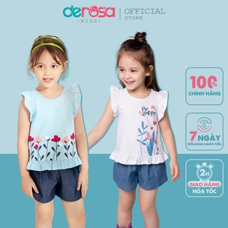 Áo bé gái DEROSA KIDS 3 - 8 tuổi ASKD002A ASKD010A