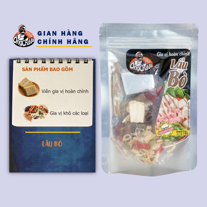 Gia vị lẩu Bò Ông Chà Và 110g