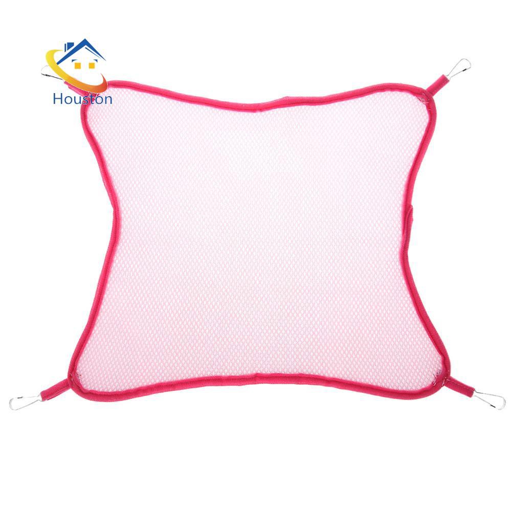 Võng treo bằng vải lưới nhiều lớp thoáng khí cho mèo/chuột hamster/chồn ngủ vào mùa xuân hè