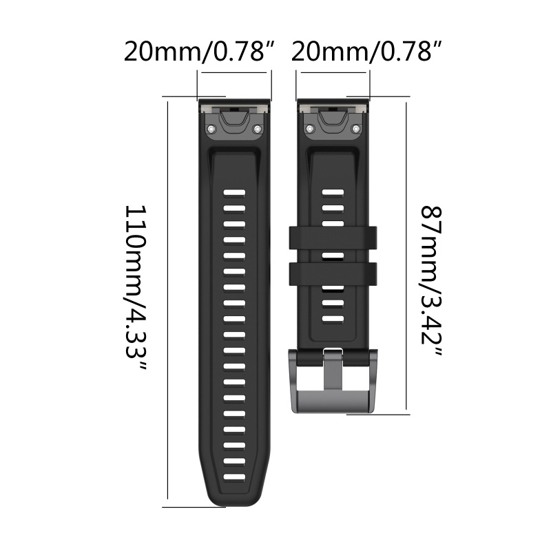 Dây Đeo Silicon Thể Thao Chống Nước Thời Trang Cho Garmin fenix 7S/6S/5S