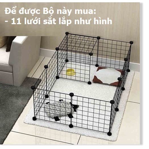 HN HP- Miếng ghép vạn năng 35x35cm - lắp ghép chuồng mèo, quây chó, làm kệ trang trí