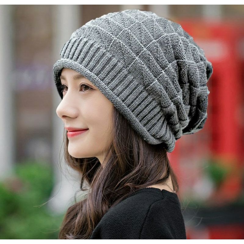 Nón mũ len nam nữ thời trang Hàn Quốc mới