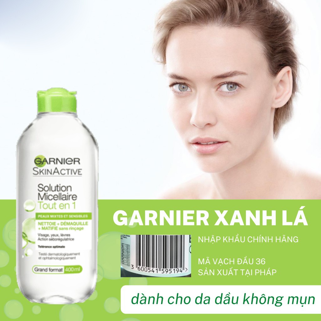 Nước Tẩy Trang làm Sạch Sâu Garnier Micellar Cleansing Water