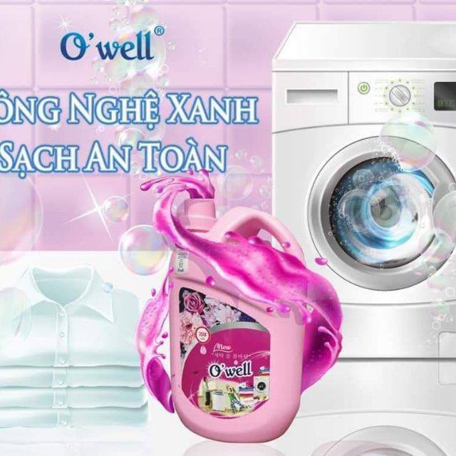Nước giặt xả cao cấp đậm đặc OWell 3,5L