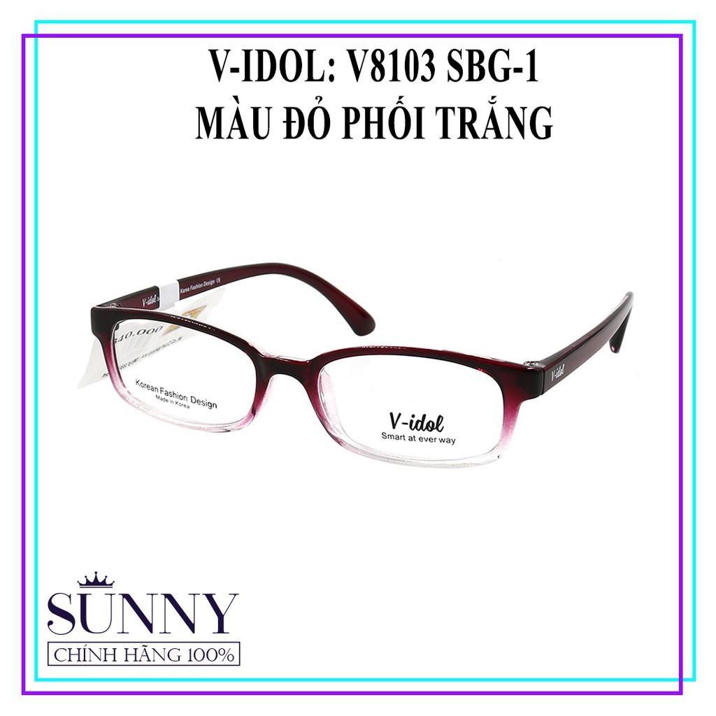 Gọng kính chính hãng V-idol V8103 màu sắc thời trang, thiết kế dễ đeo bảo vệ mắt