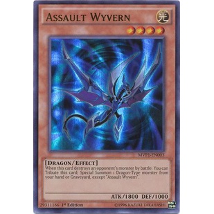 Thẻ bài Yugioh Assault Wyvern - MVP1-EN003 - Ultra Rare 1st Edition