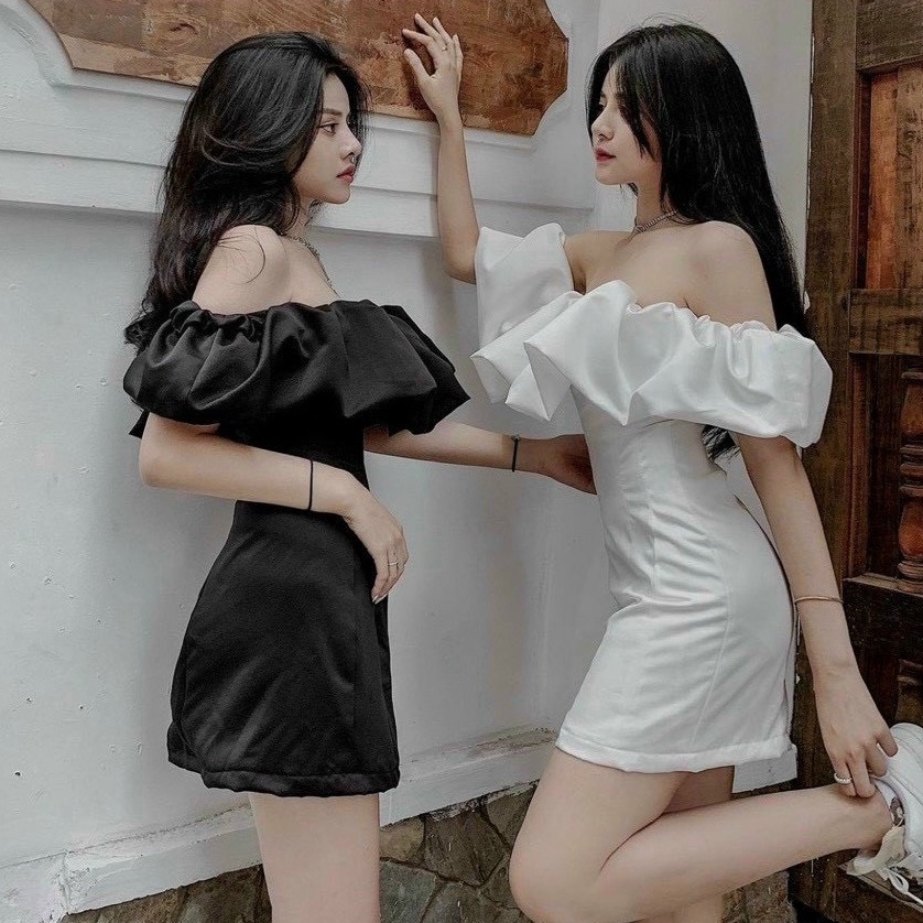 Đầm body trễ vai bèo sexy váy dự tiệc di chơi dạo phố hẹn hò HATI