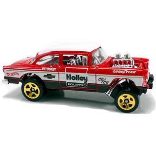 (Không hộp) Xe mô hình Hot Wheels ’55 Chevy Bel Air Gasser FYC97