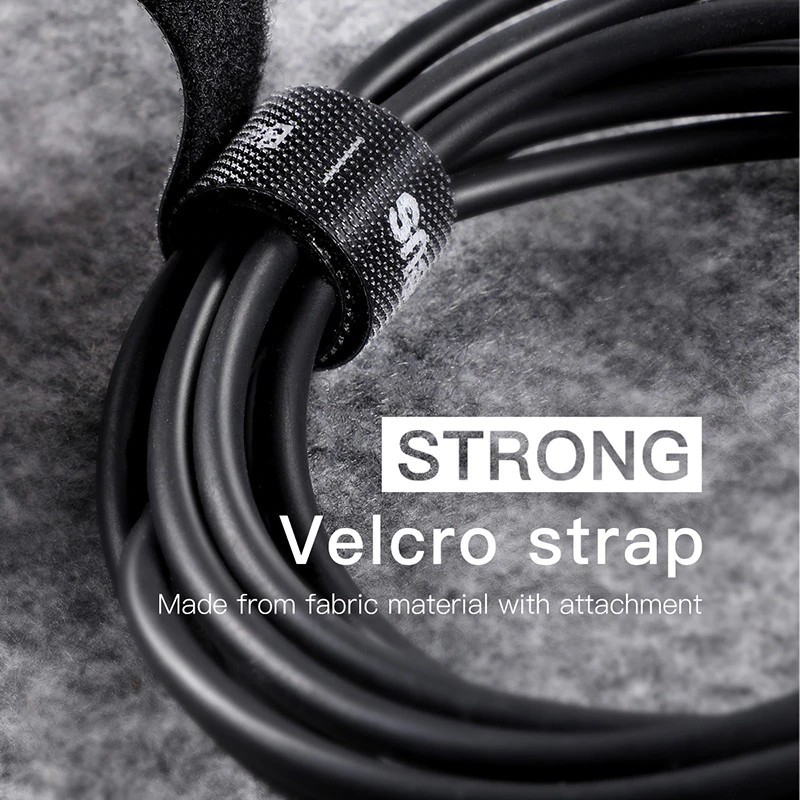 Dây cố định cáp Baseus Colourful Circle Velcro strap 1m/3m ACMGT