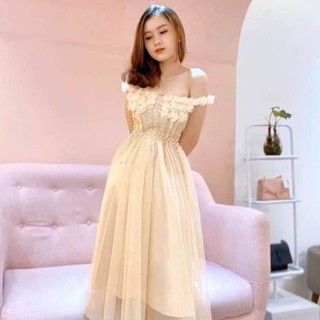 Đầm công chúa kết hoa