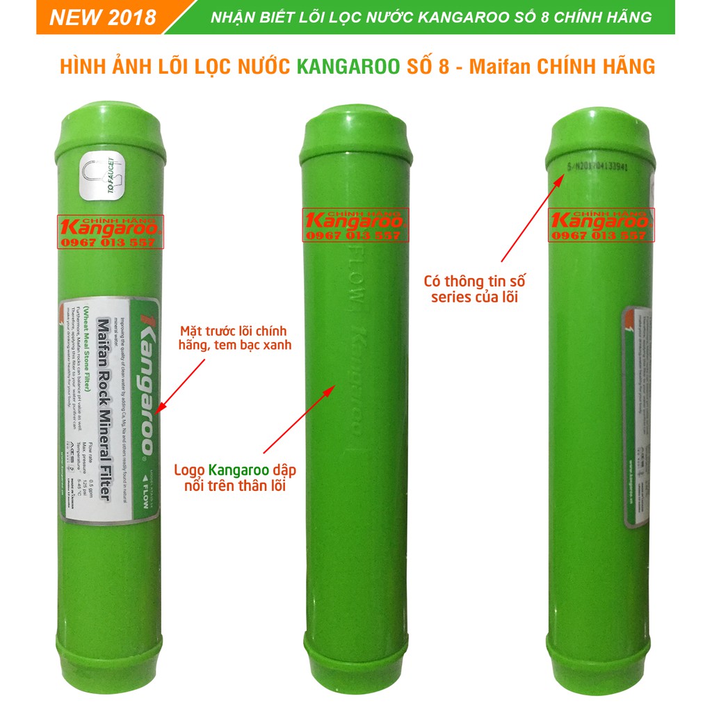 [Combo] Bộ Lõi Lọc Số 5 6 7 8 9 Kangaroo Chính Hãng