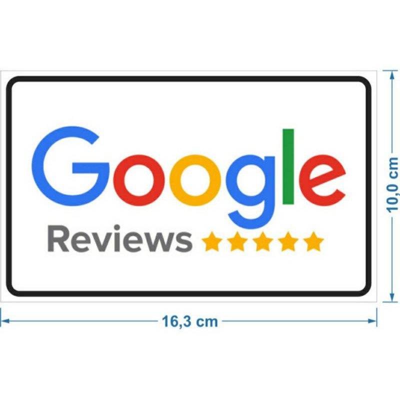 Miếng Dán Trang Trí Cho Điện Thoại Google Review 16x10cm