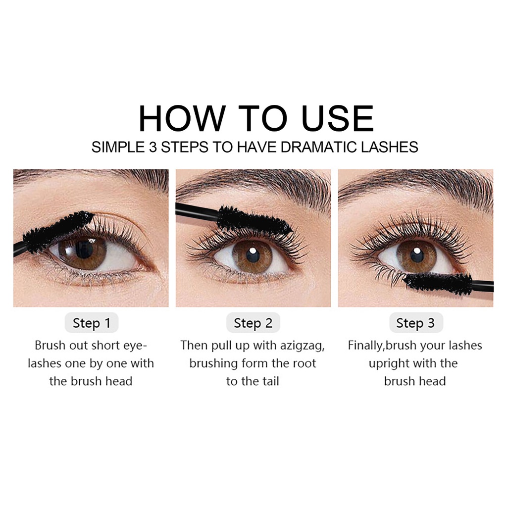 Mascara Màu Đen Làm Dài Và Dày Mi Tự Nhiên Không Thấm Nước HANDAIYAN
