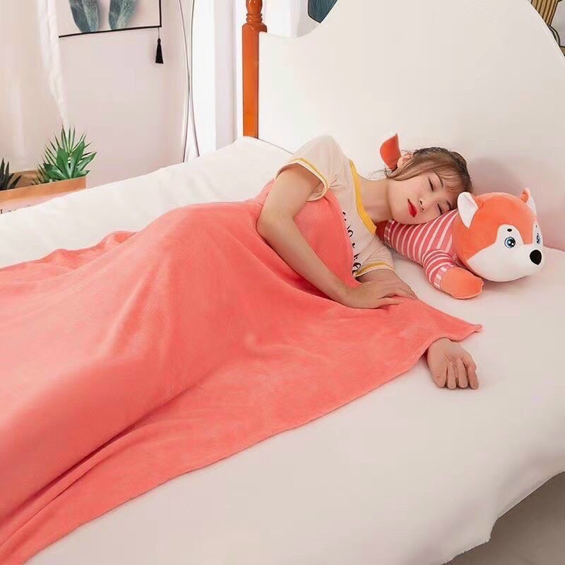 Chăn Gối Văn Phòng Hugky Áo Sọc