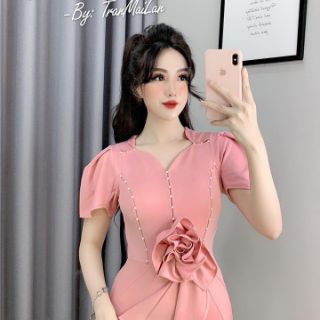 BIGSIZE ĐẦM BODY HOA ĐÍNH CƯỜM