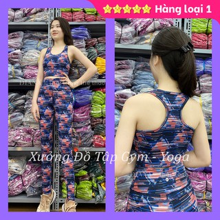 🌸🌸 Ảnh thật 100% 🌸🌸 - SET TẬP Yoga NỮ-  Gym, Aerobica - Bộ tập gym nữ lưng 3 lỗ 1 màu 🌸🌸