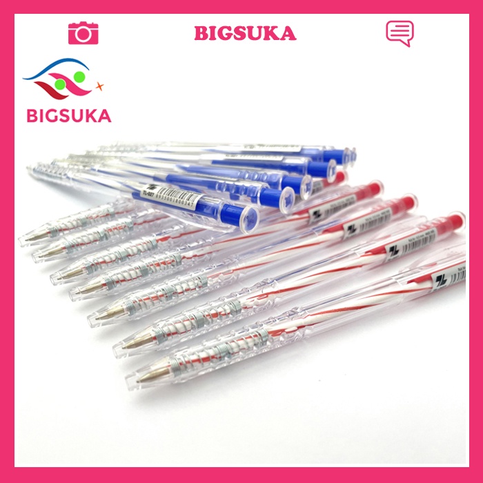 Bút bi Thiên Long 027 [Hộp 20 cây] đầu bút 0.5mm BIGSUKA