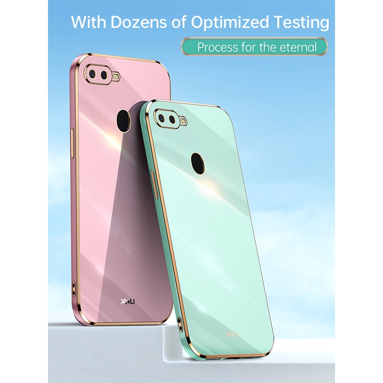 ốp lưng OPPO A12 ốp lưng OPPO A5S ốp lưng OPPO F9 A7 Ốp Lưng Điện Thoại silicone Mạ Điện Siêu Mỏng