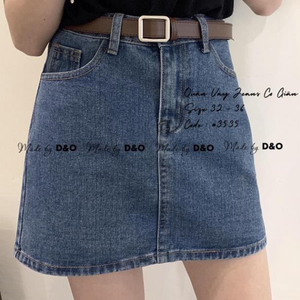 12.12 Xả - Chân Váy Jeans Có Quần Đùi Trong - Quần Váy Jeans Đại Phom To CO GIÃN MẠNH 2 Màu Lai Cuốn Y88 ' 2021 . ᴬ | BigBuy360 - bigbuy360.vn
