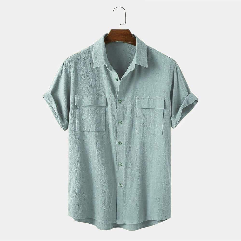Áo Sơ Mi Nam Đũi Slim Kips Cao Cấp, Hot Trend Mùa Hè Fom Thoải Mái Thoáng Mát