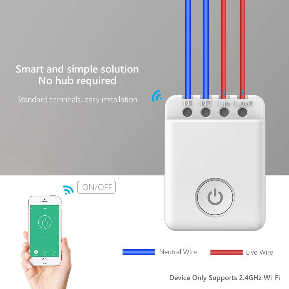 Công tắc thông minh Broadlink Bestcon WiFi Control Box MCB1 - Công suất tối đa 2200W