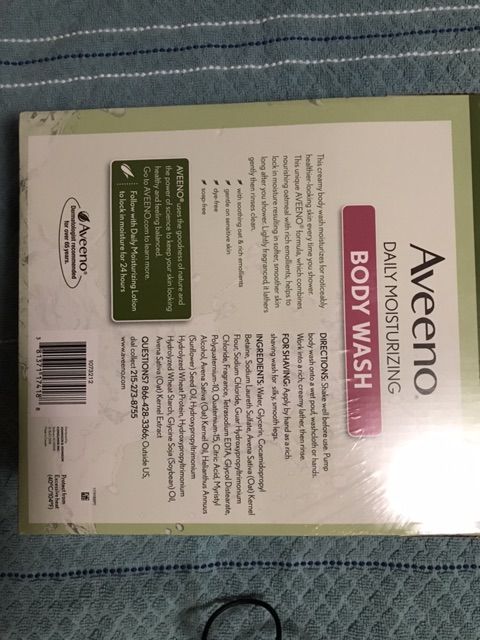 Sữa Tắm Aveeno Active Naturals Daily Moisturizing Body Wash 18Oz - 975ml