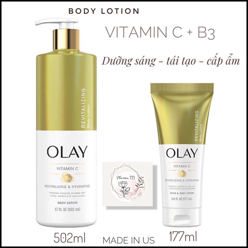 Kem dưỡng thể Olay body lotion with B3 | US | Sản phẩm mới | 177-502ml | BigBuy360 - bigbuy360.vn