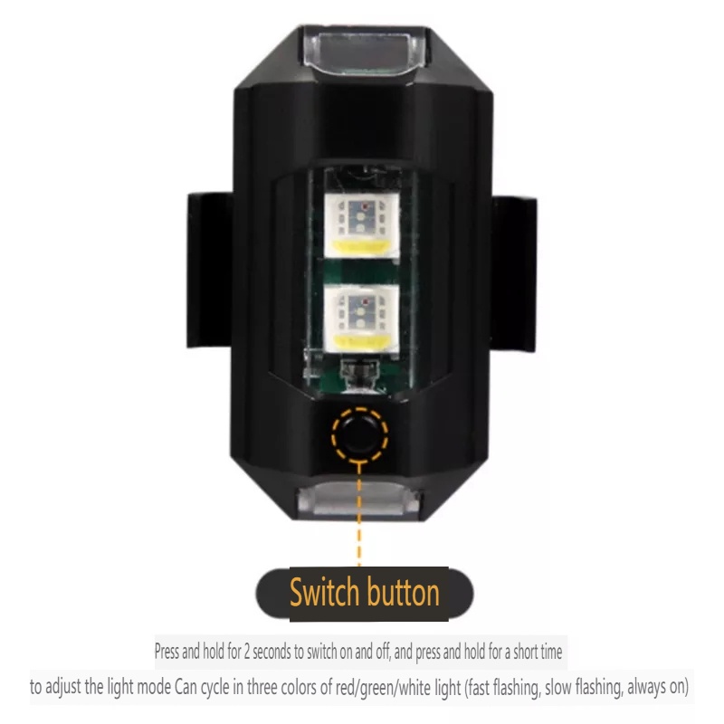 1 Bộ Đèn led 9 Chế Độ Kèm Sạc USB Cảnh Báo Tiện Dụng Cho Xe Đạp / Mô Tô