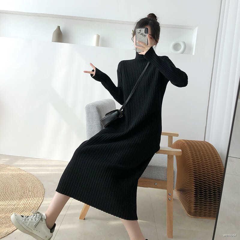 Váy len dáng suông tăm dài Glandie chất len dày dặn hàng QC loại 1.