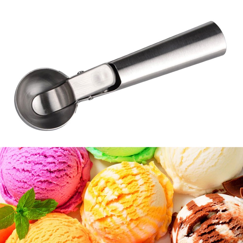 1 Muỗng Múc Kem / Dưa Hấu Bằng Thép Không Gỉ