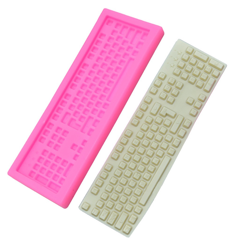 On sale Keyboard Silicone Fondant Icing Mould Wedding Cake Mold Decoration