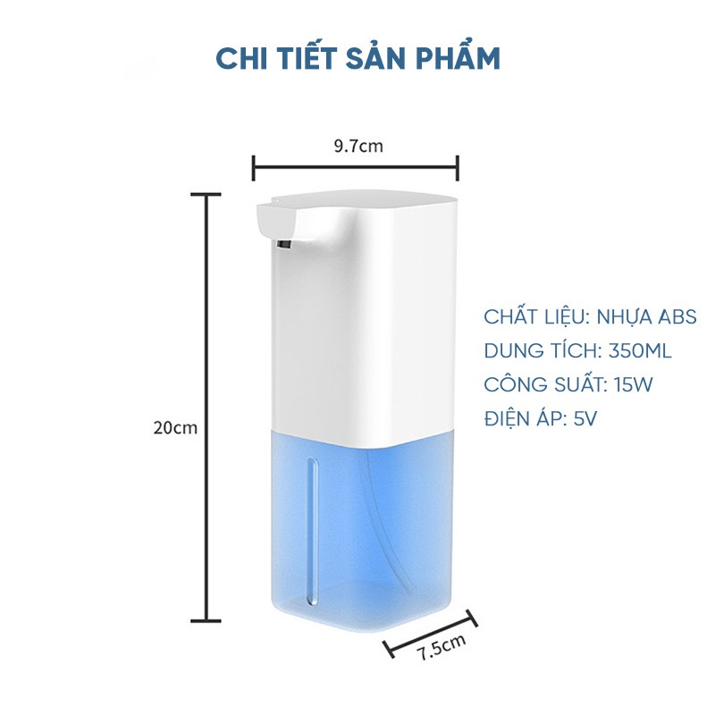 Máy đựng và bơm xà phòng cảm ứng tự động ( màu ngẫu nhiên )