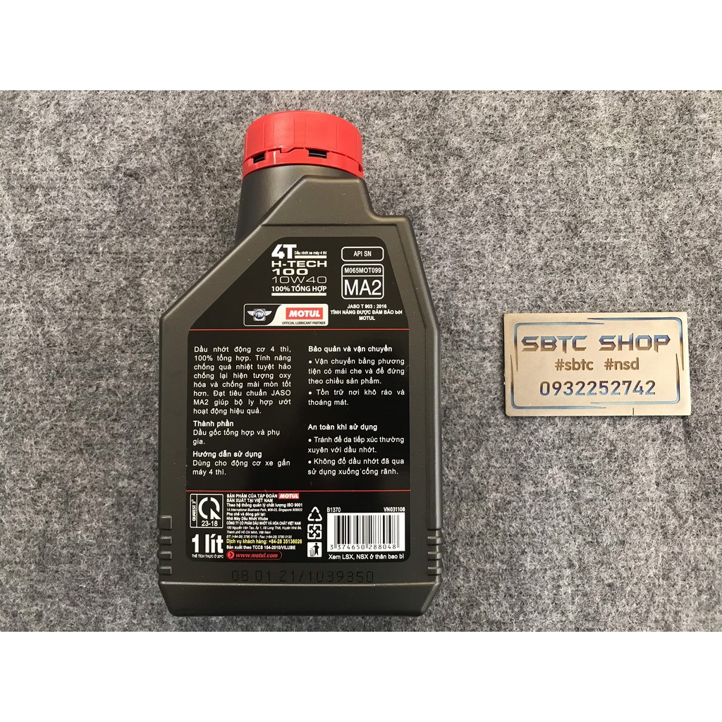 Dầu nhớt Motul Htech 10w40 1L tổng hợp