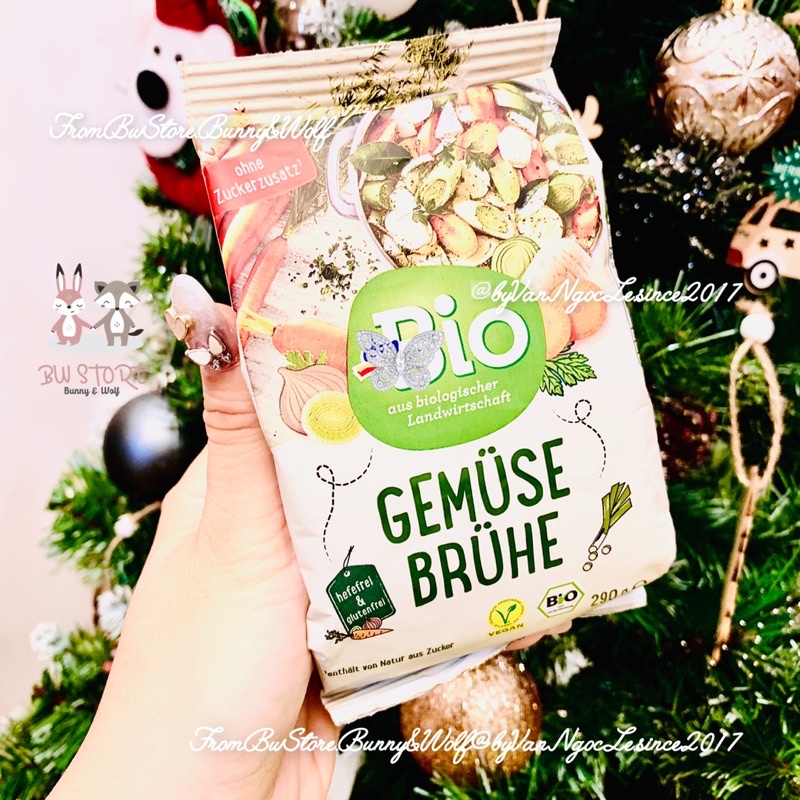 Hạt Nêm Rau Củ Hữu Cơ dmBio Gemuse Bruhe Đức - 290gr