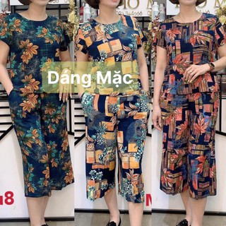 Bộ mặc nhà lanh ống sớ cao cấp cho mẹ