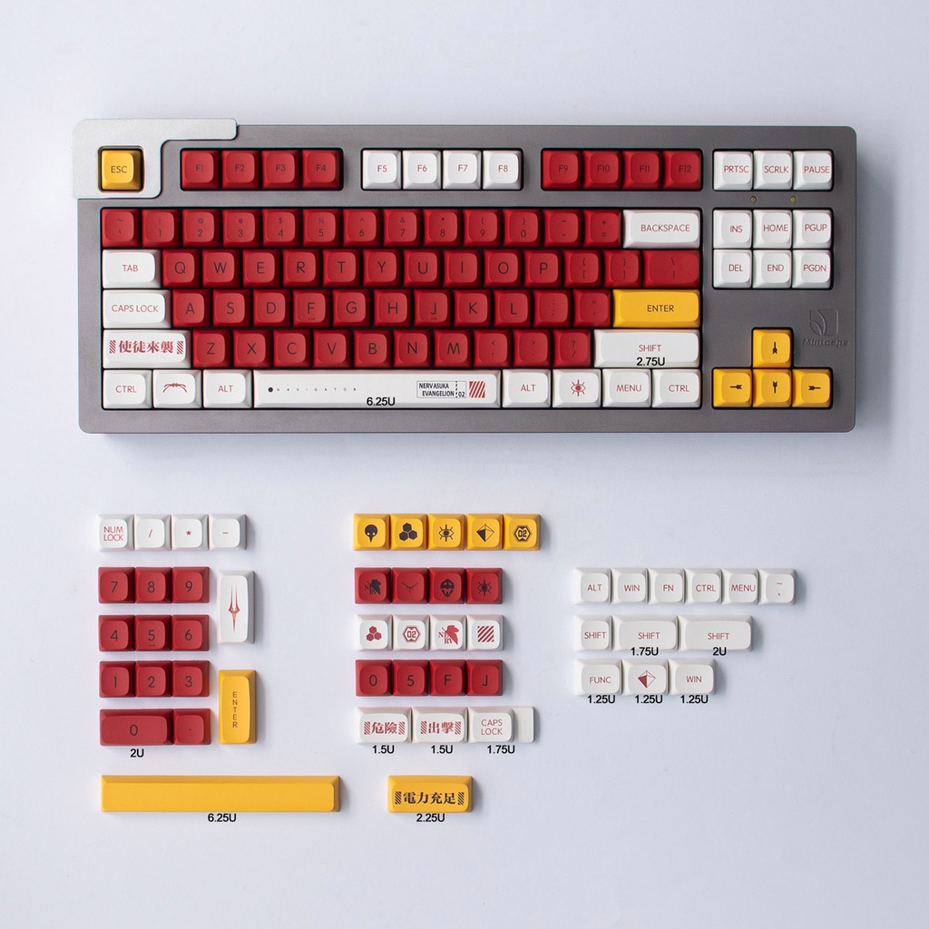 Bộ Phím Rời PBT 138 Phím EVA-02 Cho Bàn Phím Cơ MX