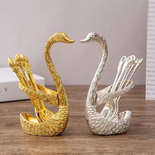 Set cắm dĩa thiên nga bằng thép ko gỉ
