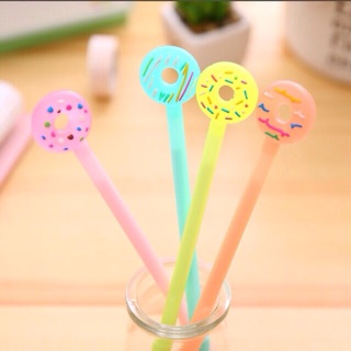 Taeyang369hz Bút Mực Gel Hình Bánh Donut Dễ Thương Ngòi 0.5mm Thiết Kế Tiện Lợi Viết mực nước Bút bi cute