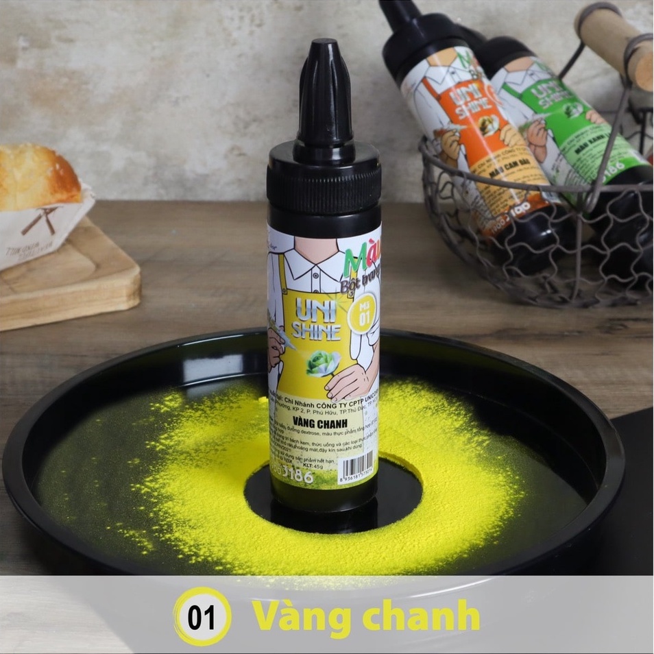 MÀU BỘT UNICORN 45gr - Màu bột thực phẩm ĐỒNG TIẾN