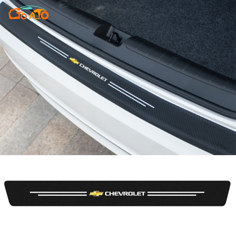 GTIOATO 1 Chiếc Sợi Carbon Dán Xe Bảo Vệ Cốp Sau Xe Hơi DáN ChốNg XưỚC Ô Tô Dán Cốp Xe Hơi Phụ KiệN Ô Tô Cho Chevrolet Spark Cruze Orlando Captiva Trax Aveo Colorado Vivant Traiblazer Silverado