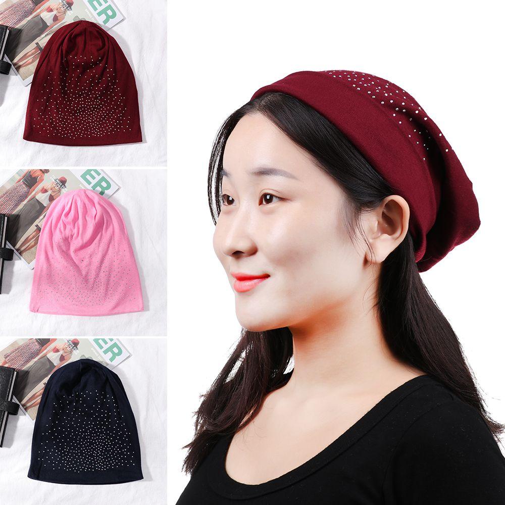 Mũ Beanie Trùm Đầu Vải Mềm Màu Trơn Đơn Giản