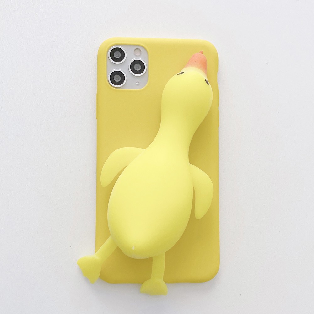 Ốp Điện Thoại TPU Mềm Có Giá Đỡ Hình Vịt Cho Samsung Galaxy Note 8 9 10 Plus 20 Ultra 10 Lite S9 S10 S23 Ultra Plus FE