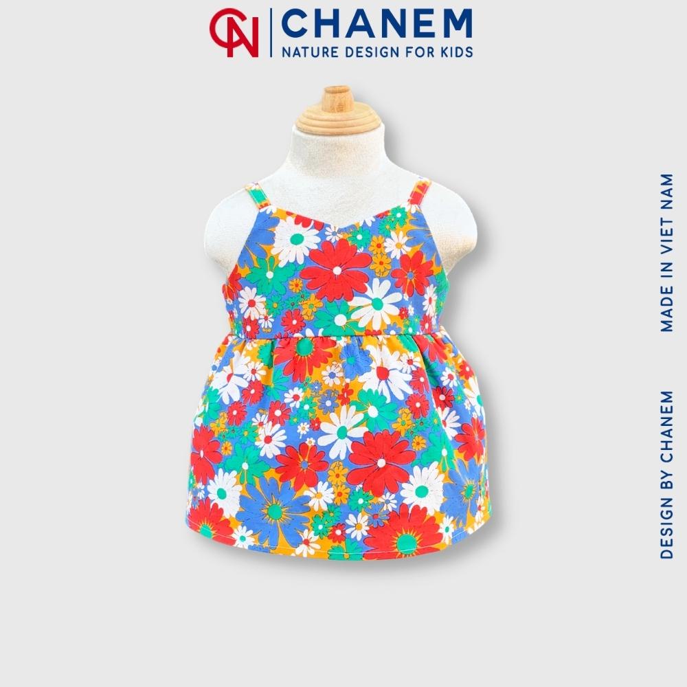 Áo hai dây cổ V chun lưng điệu đà NADI, chât thô cotton thoáng mát - CHANEM - Fashion Design For Kids