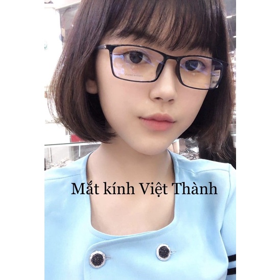 gọng kính CẬN dẻo vuông ultem da báo siêu nhẹ