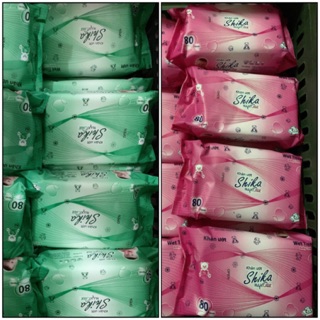 Khăn ướt (80 miếng) lau giày sneaker Việt Hoa ko Nắp