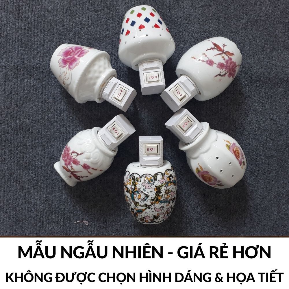 Đèn xông tinh dầu thơm phòng kiểu đèn ngủ sứ cắm điện ❤️Chọn mẫu❤️ khử mùi đuổi muỗi mã 25003