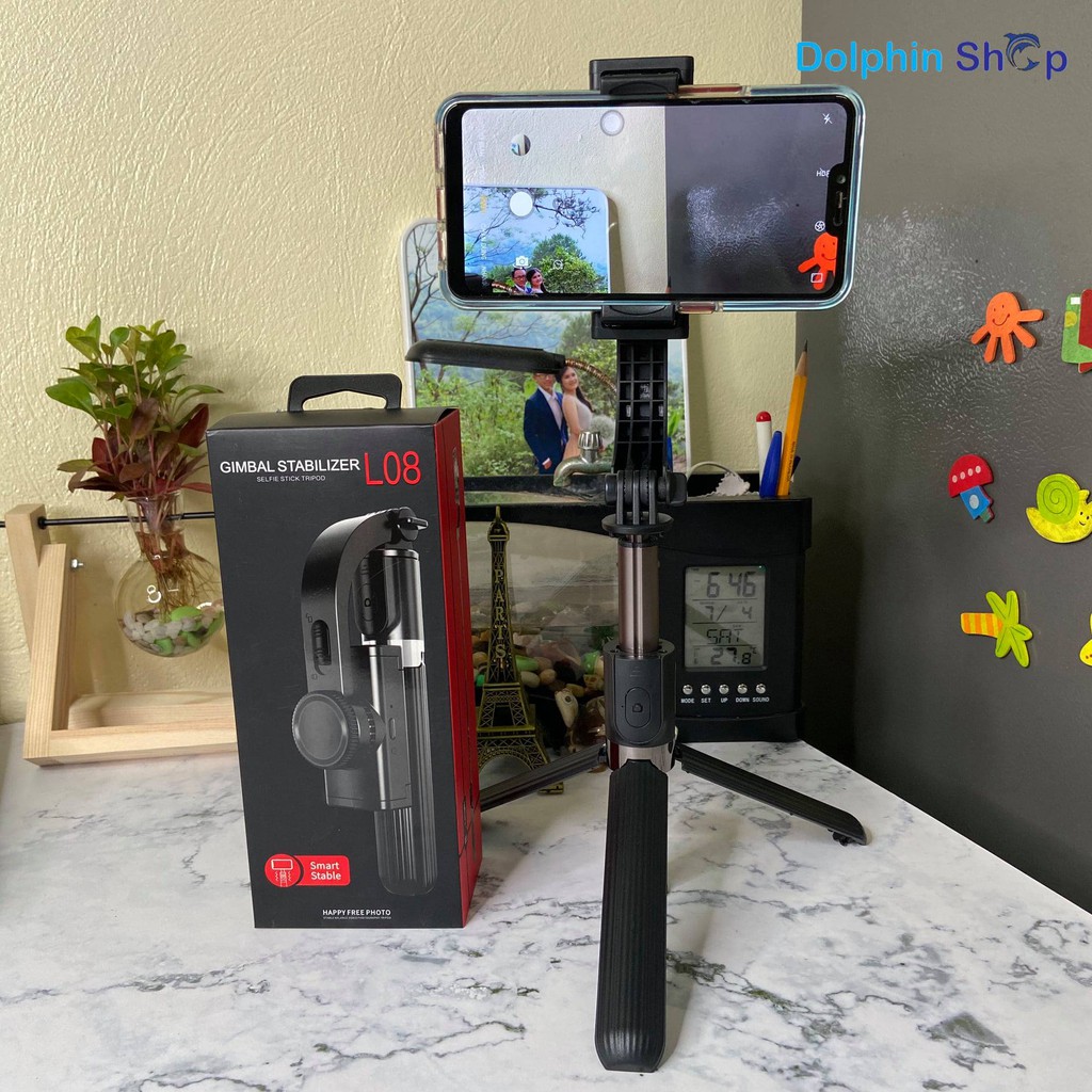 [Có Clip] Gimbal Điện Thoại Chống Rung Kiêm Gậy Selfie Bluetooth Nhỏ Gọn Tiện Lợi