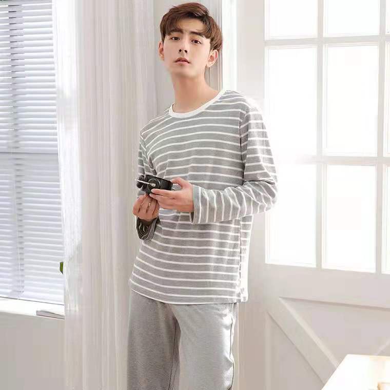 Bộ đồ ngủ pijama dài tay thời trang cho nam | BigBuy360 - bigbuy360.vn