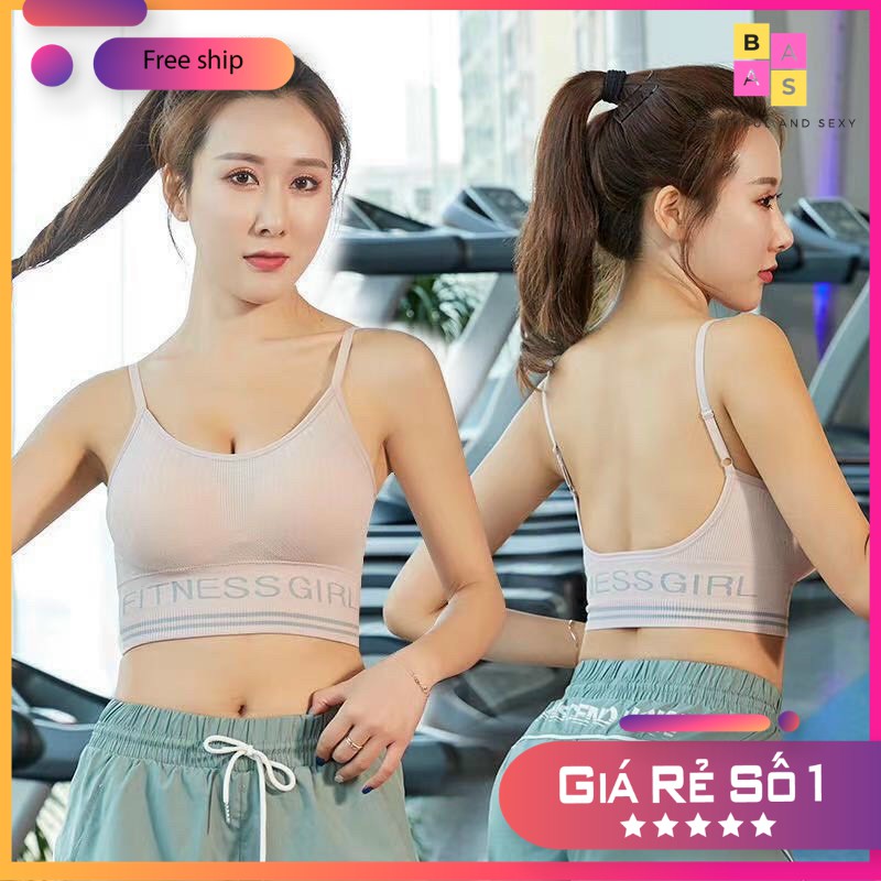 Áo bra 2 dây tập Gym, Yoga, áo lót nữ 2 dây BAS058