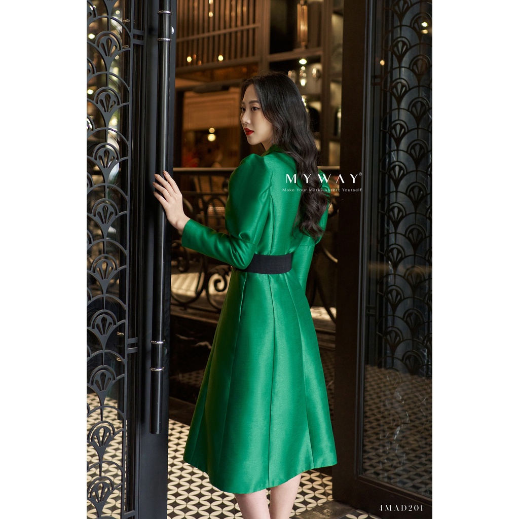 Áo Khoác NỮ MY WAY Dáng Dài Tay Bồng Sang Trọng 4MAD201